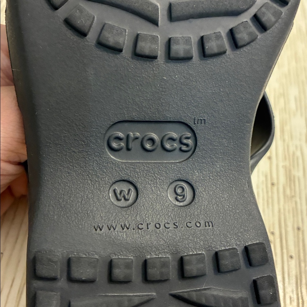 Women’s Crocs Meleen Twist Sandals (Black/Grey) - Picture 10 of 11